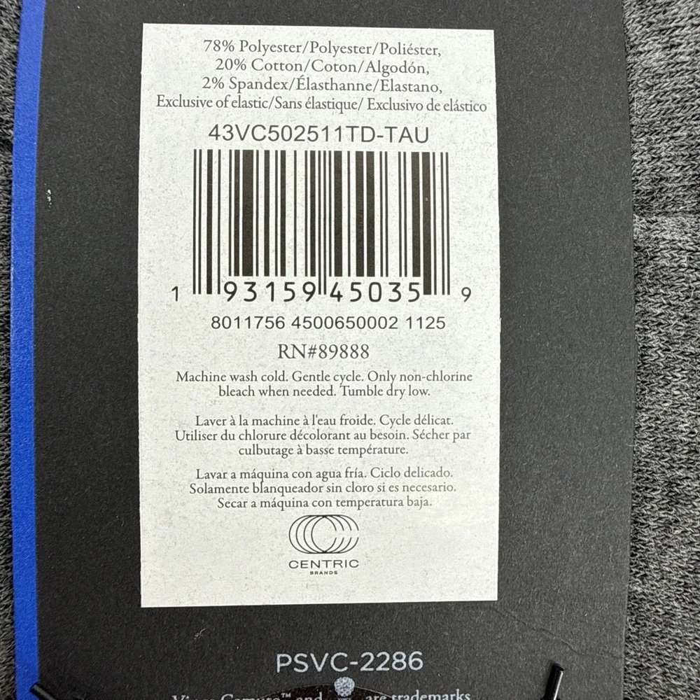 Vince Camuto Men's Crew Socks One Size 3 Pack Tan Gray Charcoal Business Casual